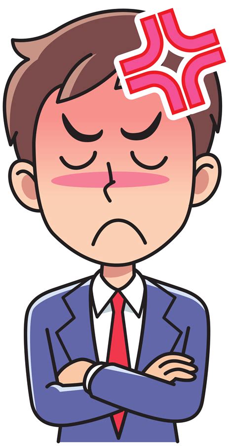 Angry 26 A Angry Man Cartoon Png