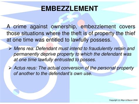 Ppt Chapter 10 Theft And Other Crimes Involving Property Powerpoint