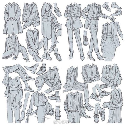 Clothes Clothing Sketch Doodle Art Drawing Reference Pose Character