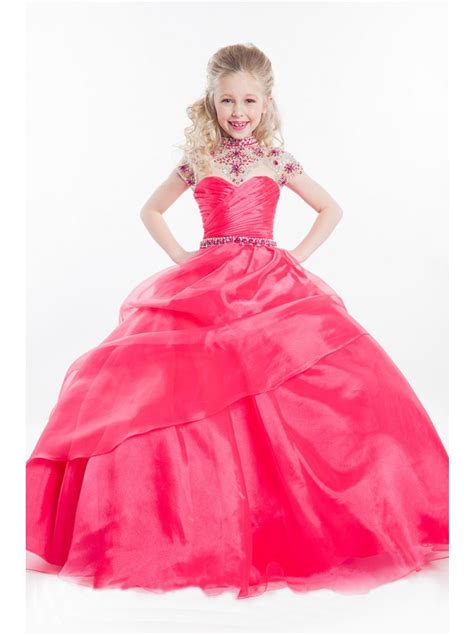 Buy Hot Pink Glitz Little Girls Pageant Dresses Beaded