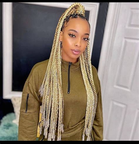 25 Pleasing Box Braids Cornrow Braid And Black Braided