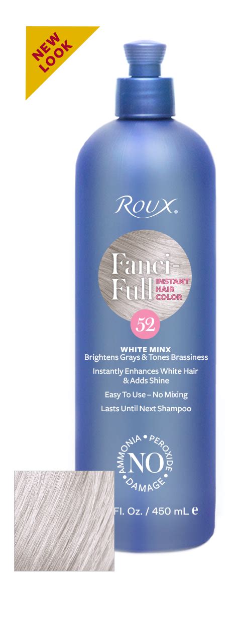 Roux Fanci Temporary Full Color Rinse White Minx 52