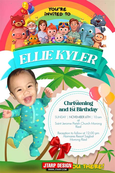 4r Christening And 1st Birthday Of Ellie Kyler Villaflor Cocomelon