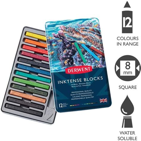 Amazonsmile Derwent Inktense Ink Blocks Count Artists