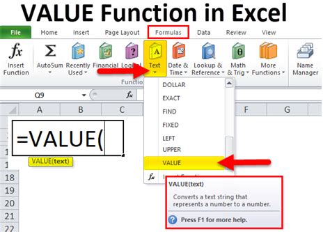 This function requires two arguments: VALUE in Excel (Formula,Examples) | How to Use VALUE Function?