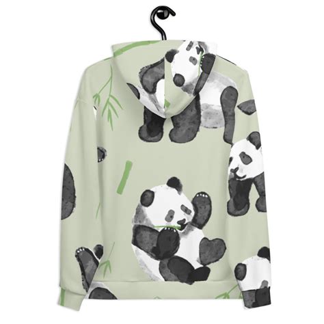 Unisex Pandas Hoodie Streetware Style Best T For Nature Etsy