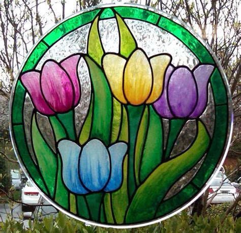 Gallery Glass Class The Tulips Are Coming Glass Painting Patterns Stained Glass Patterns