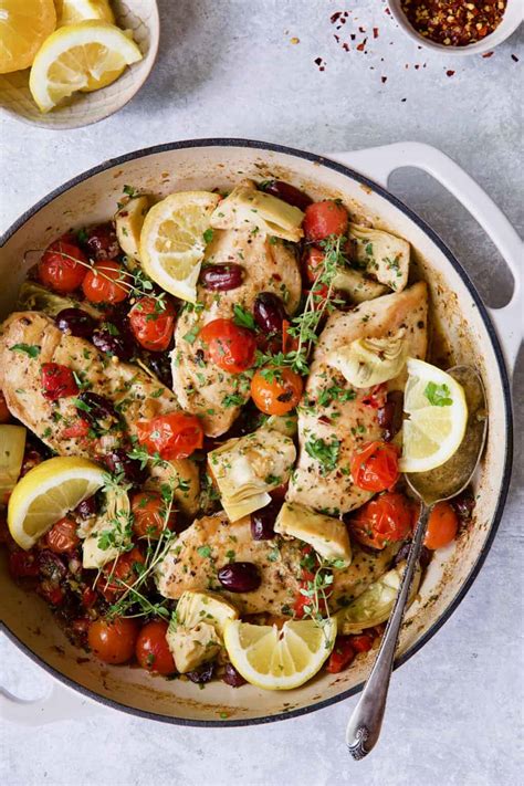 Easy Skillet Mediterranean Chicken Recipe From A Chefs Kitchen