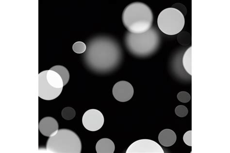 Minimal Black And White Bokeh Graphic By L M Dunn · Creative Fabrica
