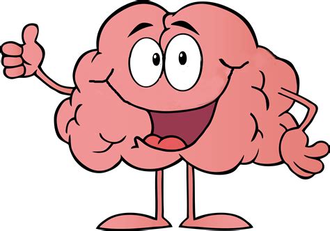 Mind Clipart Smart Brain Happy Brain Clipart Transparent Cartoon