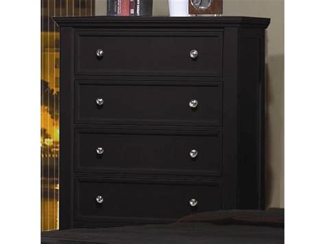 Classic molding, clean lines, square tapered feet. Coaster| 201321 Sandy Beach Bedroom Set in Black | Dallas ...
