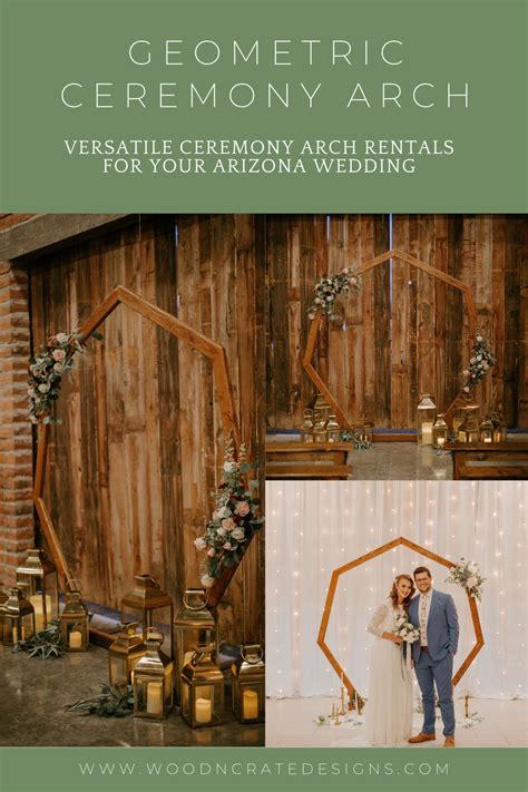 Geometric Wedding Arch Rental Wood N Crate Designs Wedding Arch