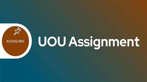 Uou Assignment 2023 Submission Last Date Assignment Login