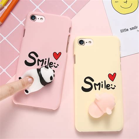 Cute Animal Phone Case For Iphone 6 6s 7 7 Plus Squeeze Kneading 3d Pig