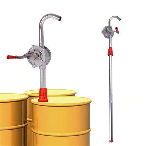 Buy Hand Crank Oil Barrel Pump For Petrol Diesel Fuel Garage Aluminum