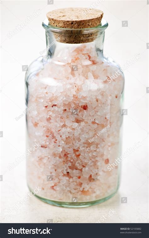 Pink Bath Salts Glass Jar Stock Photo 52105882 Shutterstock