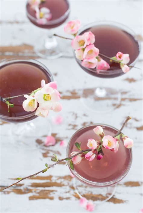 Cherry Blossom Cocktail For Designsponge Craft And Cocktails