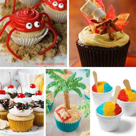 Summer Cupcakes A Roundup Of Ideas For Decorating Cupcakes