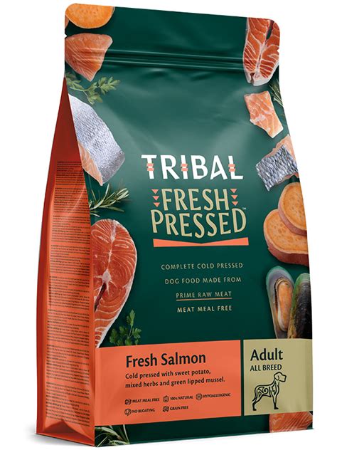 The pet food finder let's you search for dog food & cat food by ratings, ingredients, price, life stage, and other important criteria. Tribal - Adult Salmon Grain Free Cold Pressed Dry Dog Food ...