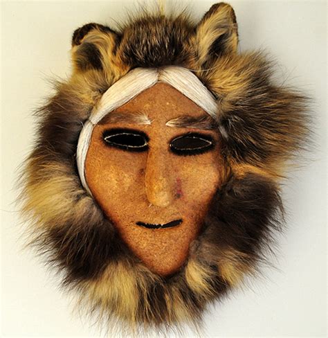 Inupaiq Native Alaskan Caribou Skin And Fur Mask By Akphotogal