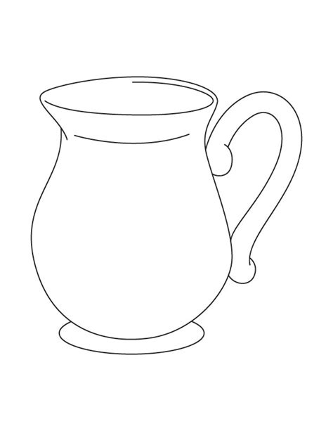 Jug Coloring Page Download Free Jug Coloring Page For Kids Best