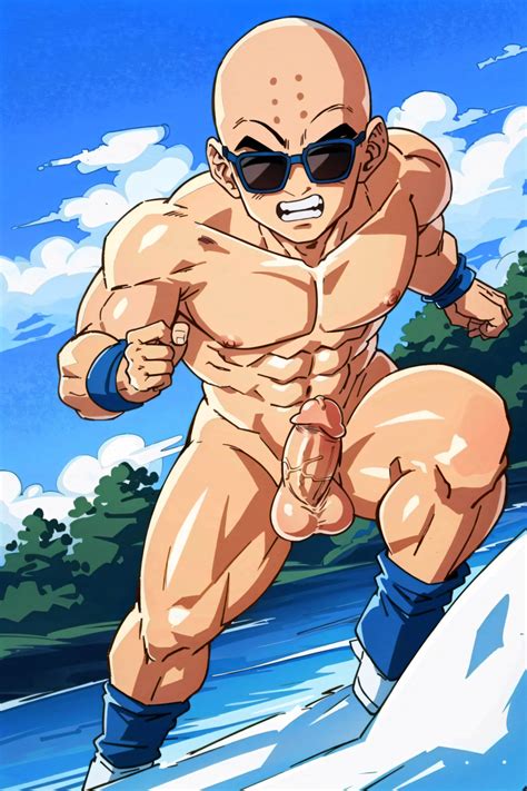 Rule 34 Ai Generated Dragon Ball Dragon Ball Z Krillin Kuririn Naked Nude Solo Sunglasses