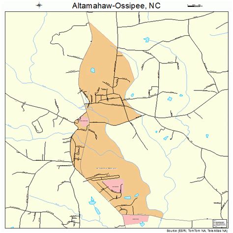 Altamahaw Ossipee North Carolina Street Map 3701150