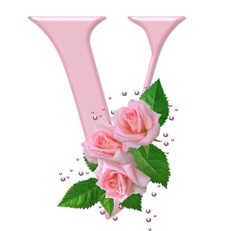 Sussurro De Amor Alfabeto Decorativo Rosas Cor De Rosa E Brilho Em