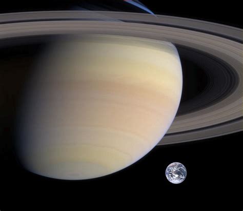 Saturn And Titan In Living Color