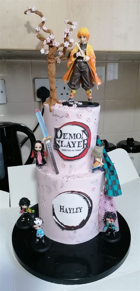 Got This Demon Slayer Cake Made For My Partner Shes Really Into Demon