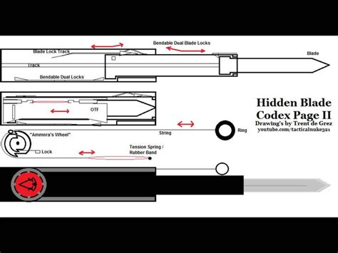 Assassins Creed Hidden Blade Plans Google Search Hoja Oculta Planos