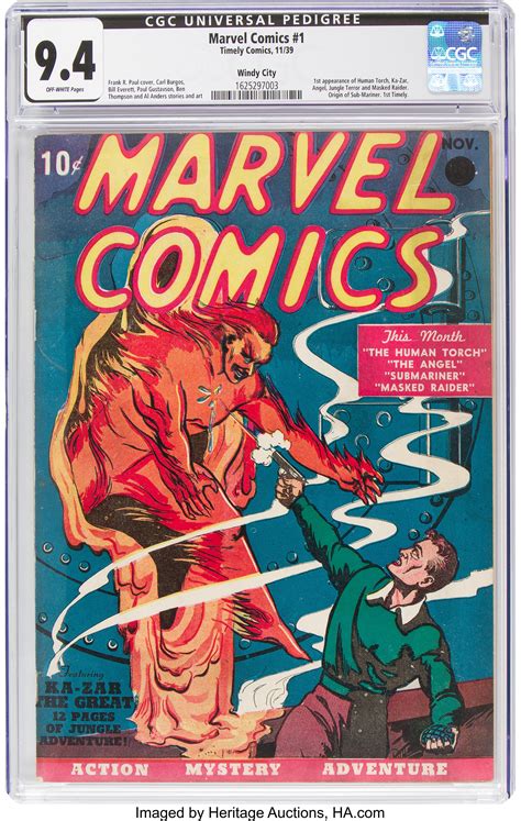 Marvel Comic About The Human Torch Sold at Auction for $1.26 Million ...