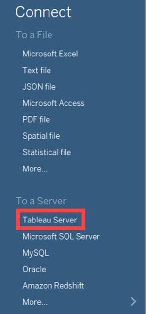 Tableau Data Connections To Databases And Multiple Sources