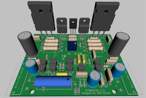 Power amplifier satunya untuk speaker bass (woofer) menggunakan ic tda2030 satu biji atau satu buah atau apalah namanya terserah , yang pasti ic tda nya cuma satu. Dukun Elektro: Skema Rangkaian Amplifier 100w Symasym 5.3