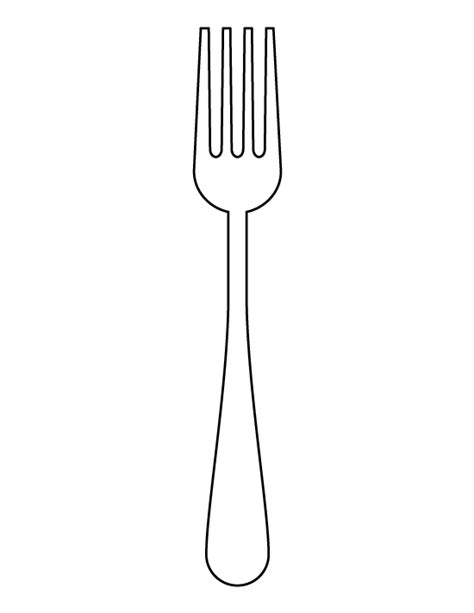 Hunting knives, chef's knives, drop point and clip point etc. Printable Fork Template