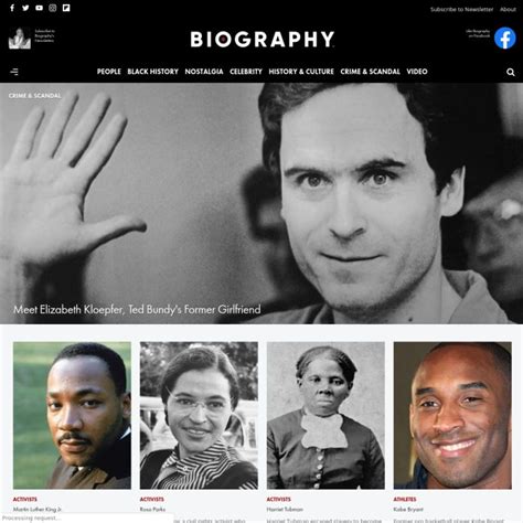 🗄️ Biography.com - Famous Biographies & TV Shows