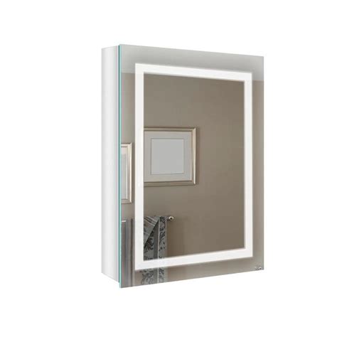 Renin 20 In X 275 In Rectangle Corner Mirrored Medicine Cabinet With