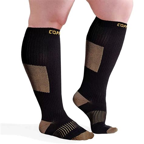 Copper Plus Size Compression Socks Buy Copper Infused Plus Size