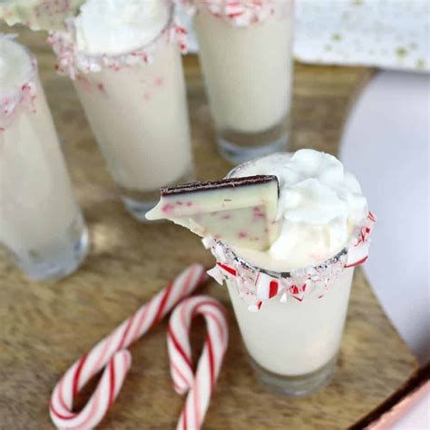 Candy Cane Shooters Recipe Christmas Dessert Drinks Peppermint
