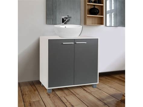 Les meubles de salle de bain doivent être à la fois pratiques et beaux. Meuble sous lavabo gris pour vasque de salle de bain ...