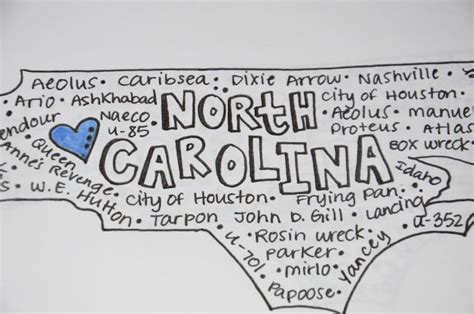 State Typographic Map Word Art North Carolina Or Any State Etsy