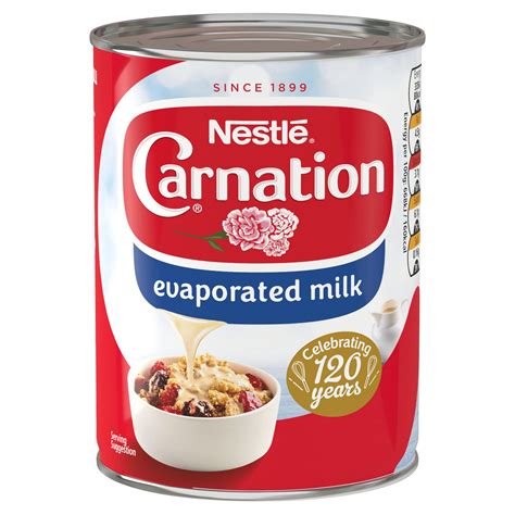 Carnation Evaporated Milk 410g Tinned Fruit Desserts And Jelly