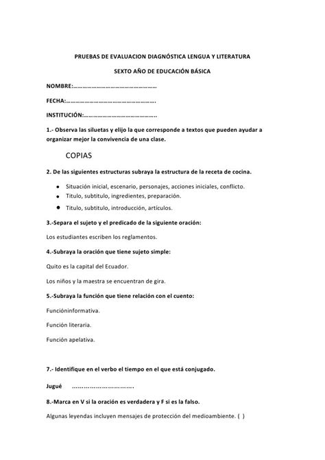 5 instructivo para las pruebas formativas mensuales la puntuacin en lectura y escritura las pruebas de espaol constan de dos secciones 3 13 a 3 14 b 3 17 instructivo para las pruebas formativas mensuales julio n de tem respuesta correcta n de puntos 1 b 3 2 a 3 3 b 3 4 b 3 5 c 3. Pruebas 5 y6 to | Person, Education, Maria