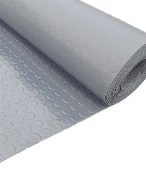 Rollo de suelo de goma Círculo gris antideslizante.