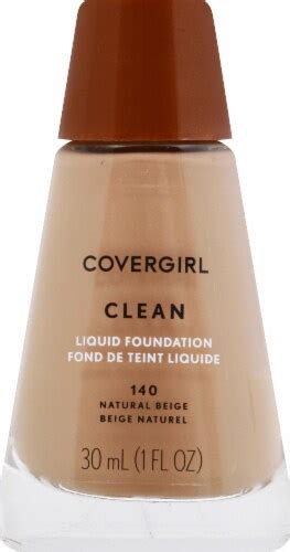 Covergirl Clean 140 Natural Beige Liquid Foundation 1 Ct Kroger