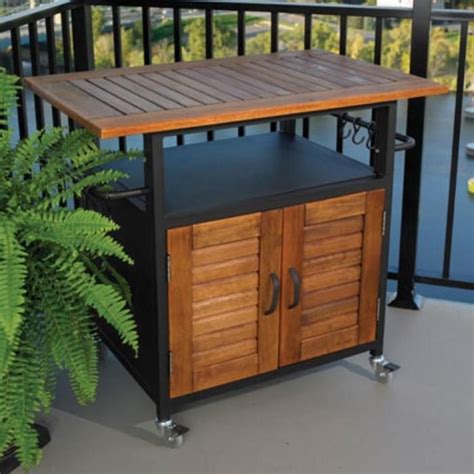 Bistro Grill Cabinet Traditional Patio Furniture Bbq Table Diy