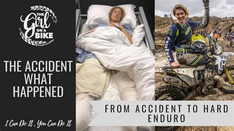 my story and accident the girl on a bike from hospital to hard enduro chat with megs braap