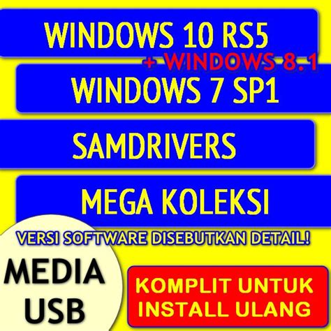 Habis install ulang laptop,bingung ngapain lagi ? USB 3.0 64gb Flashdisk Install Ulang. Full Software ...