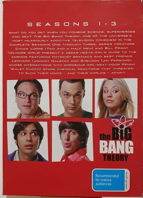 the big bang theory season 1 3 10 disc box set dvd record shed australia s online record