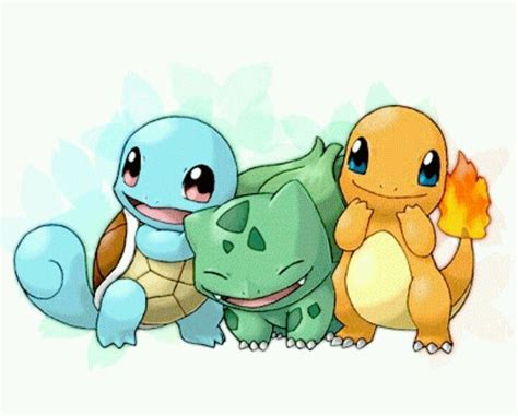 Bulbasaur Charmander E Squirtle Cute Iniciais Pokemon Tatuajes